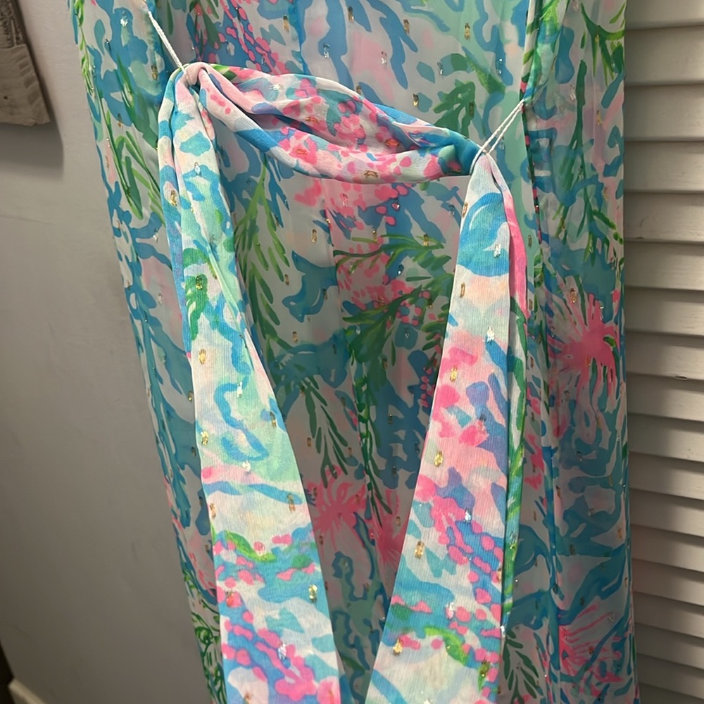 Colorful Floral Sleeveless Dress - Picture 8 of 10